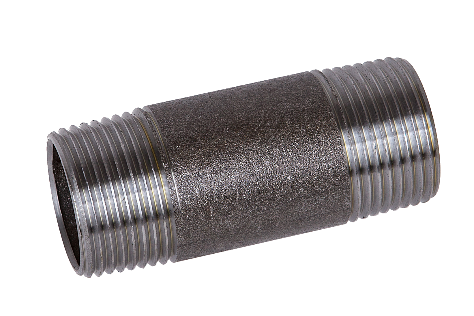 Rohrdoppelnippel Nr.23 R 2 1/2“ * 100 mm ** schwarz **