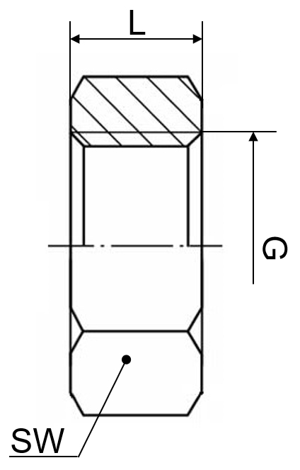 6-/8kt. Muttern 1.4408 4"