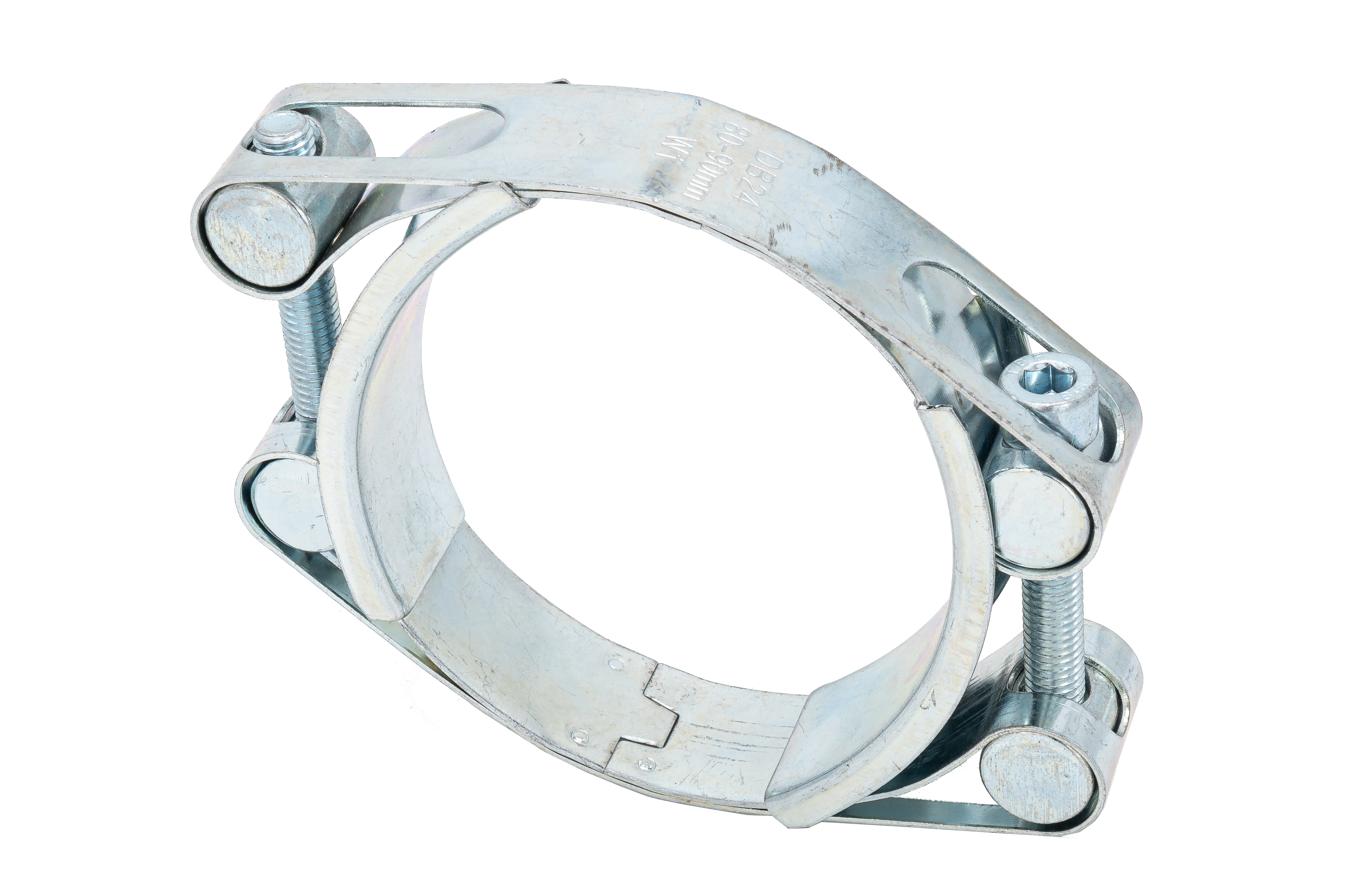 Spannbackenschelle 2-teilig mit Inbus Spannbereich: 100 - 110 mm, Bandbreite: 24 mm,