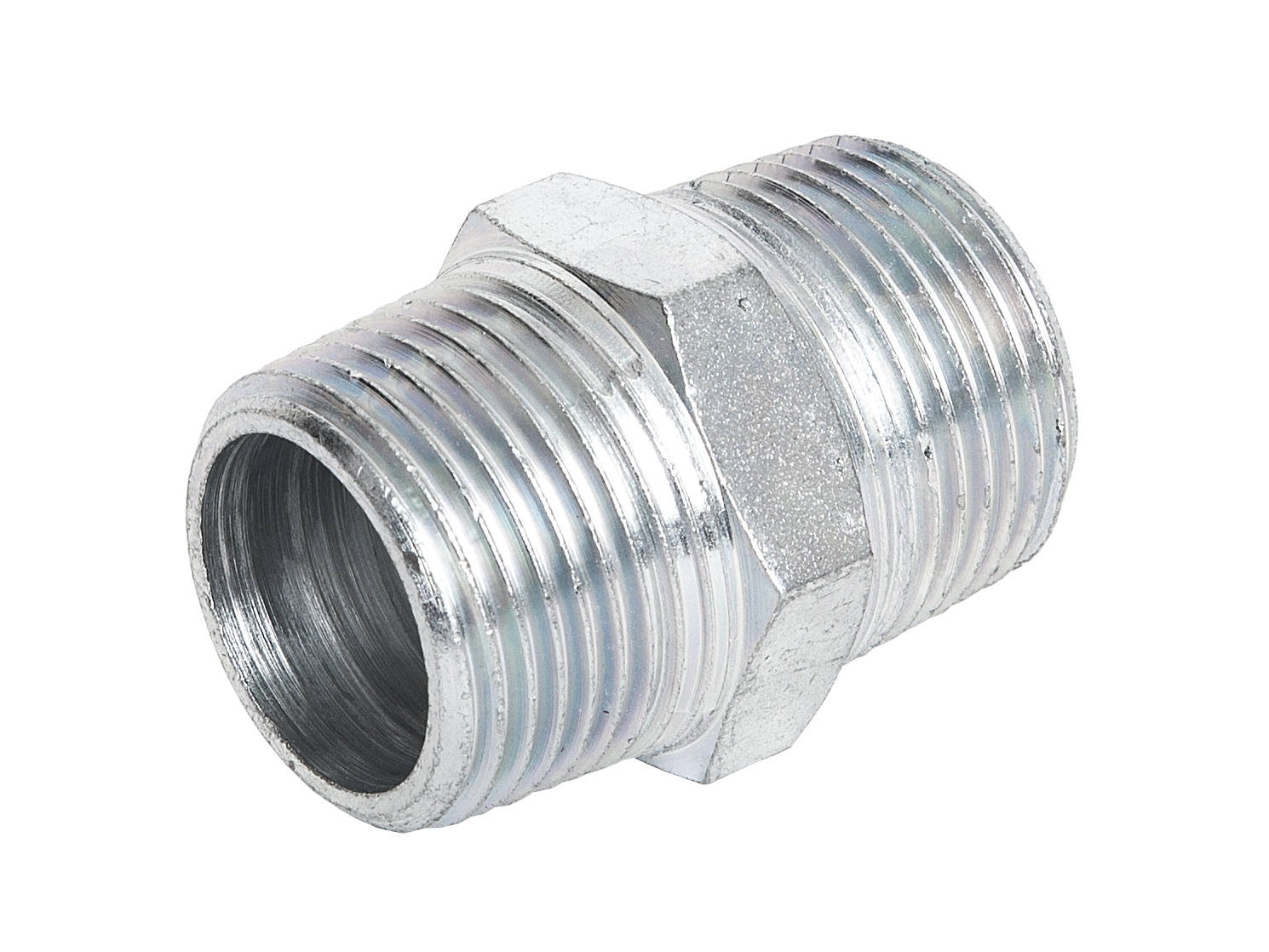 6kt. Doppelnippel EN 10241 R 1 1/4", Stahl ** verzinkt **
