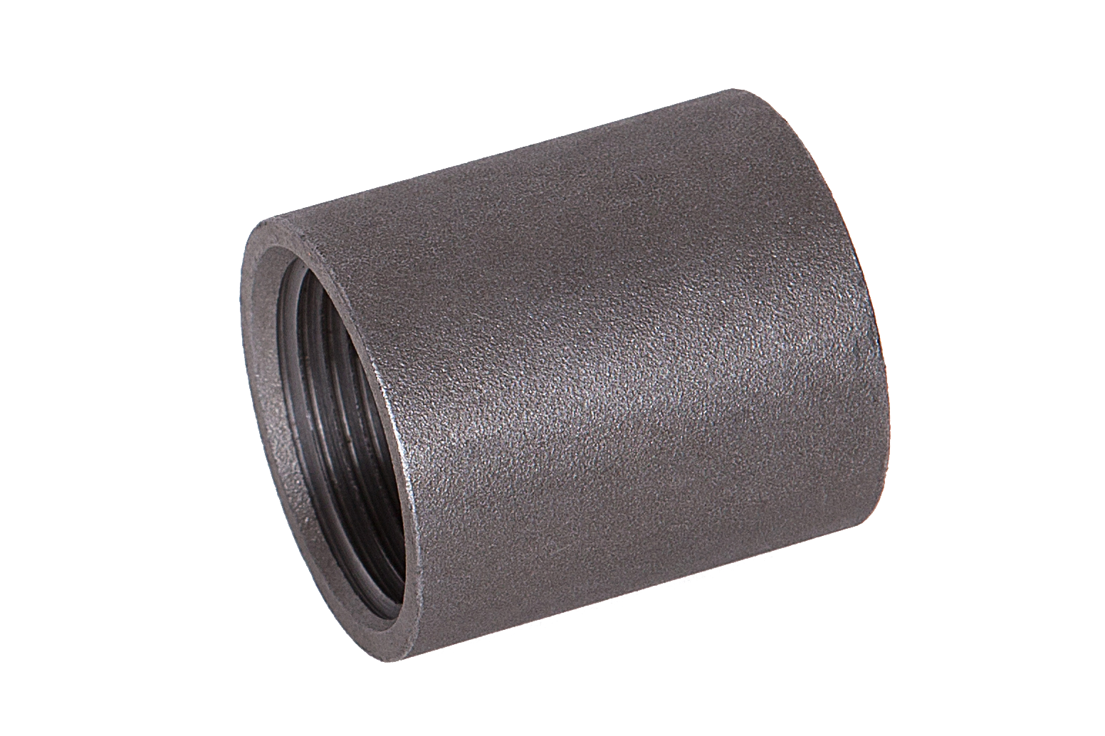 Muffen ganze Länge EN 10241 Rp 4", E235 ** schwarz **