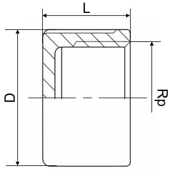 Kappe rund 1.4408 1/2"