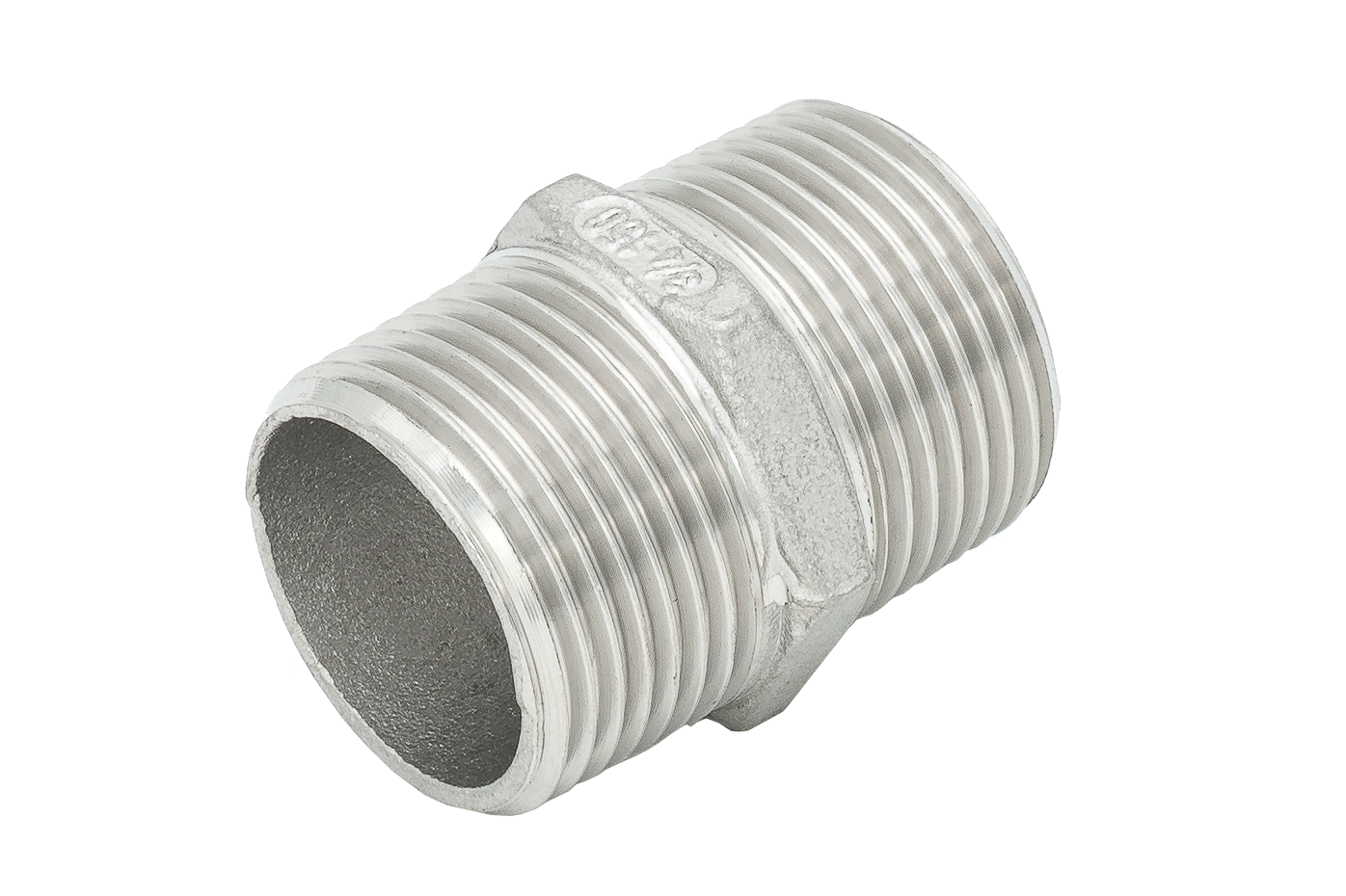 6kt. Doppelnippel 1.4408 3/8"