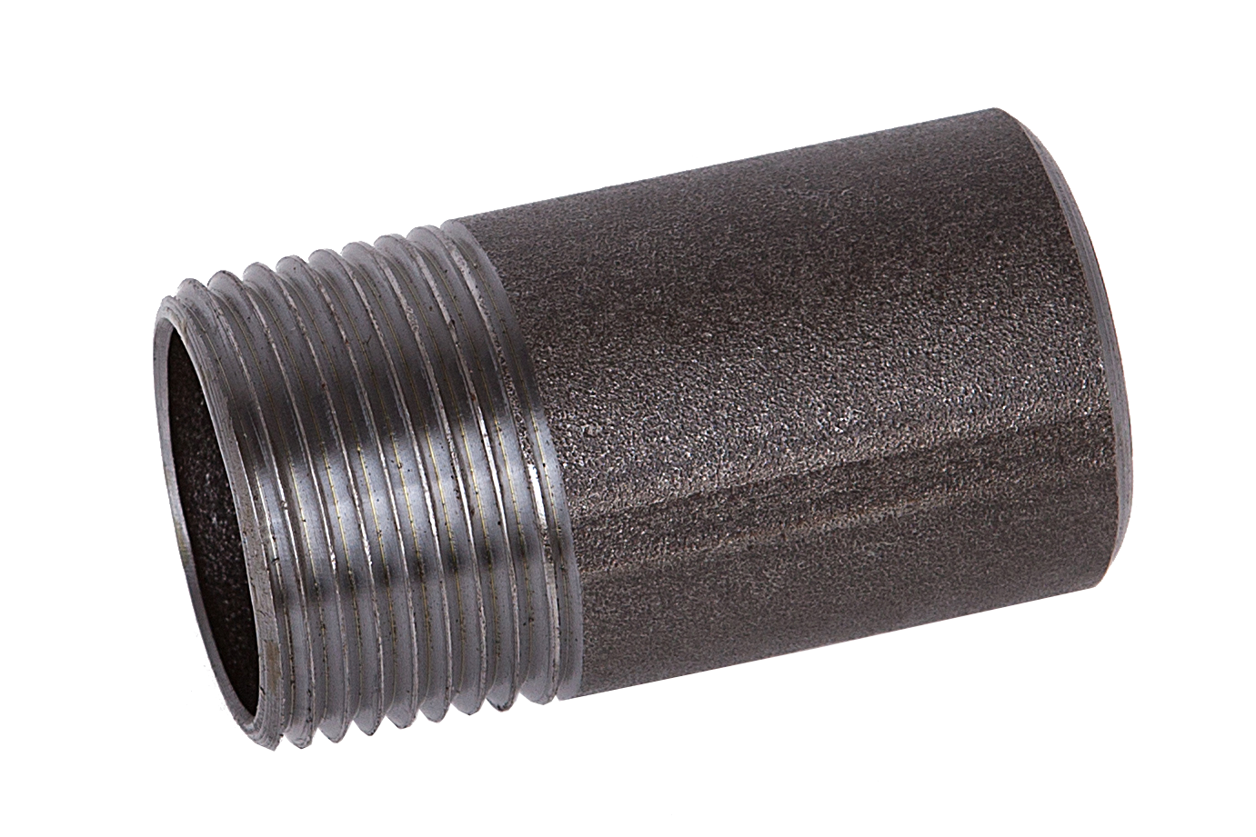 Anschweißnippel EN 10241 R 3/8" * 30 mm, E235 ** schwarz **