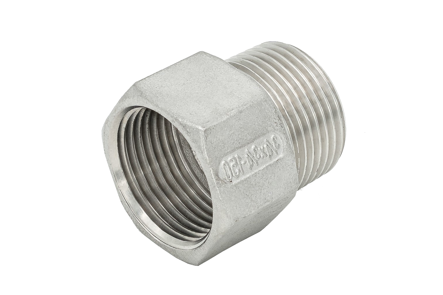 Muffennippel 1.4408 IG/AG 1 1/2" x 1 1/4"