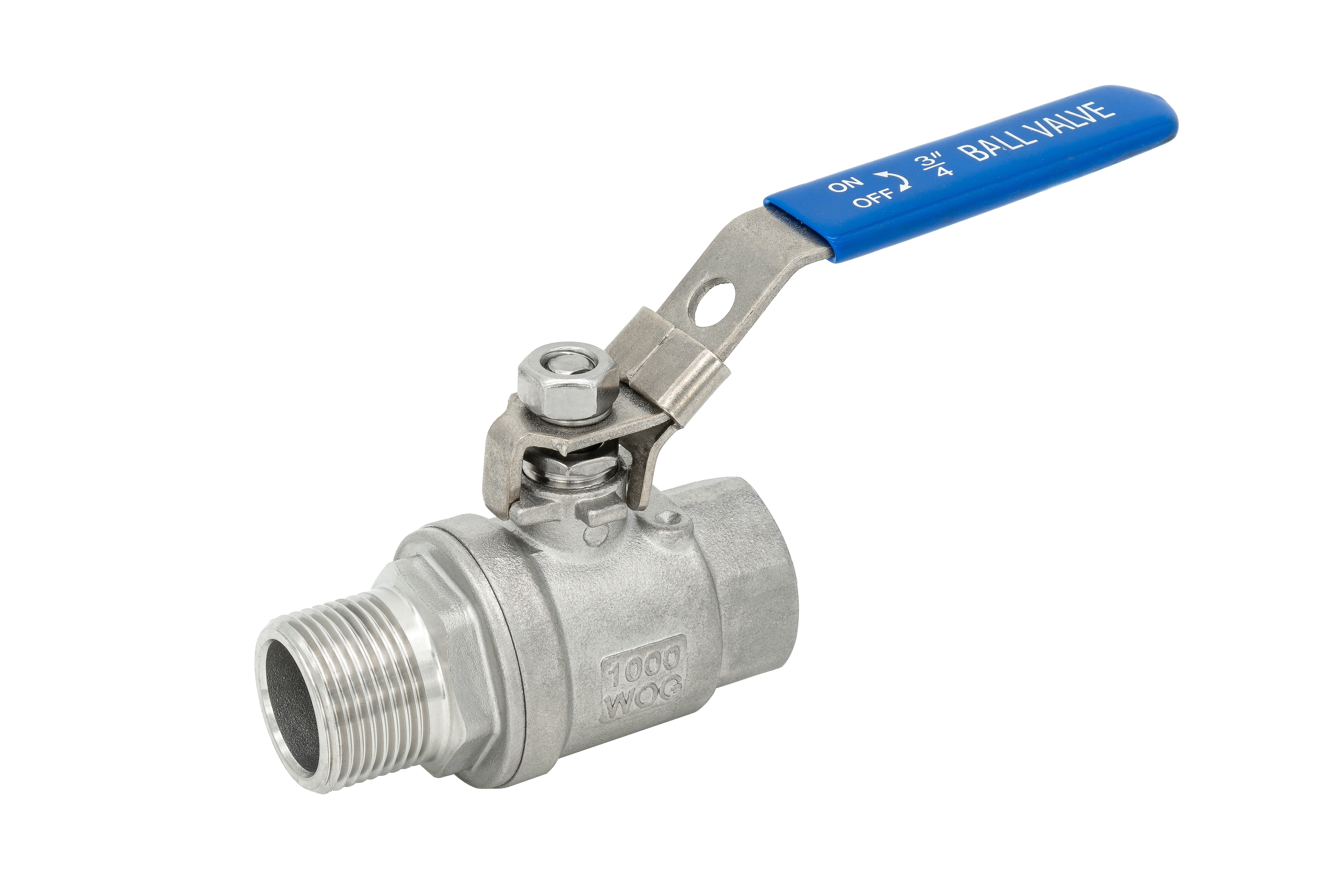 Kugelhahn 2-teilig IG 1.4408 voller Durchgang 1 1/2" IG/AG
