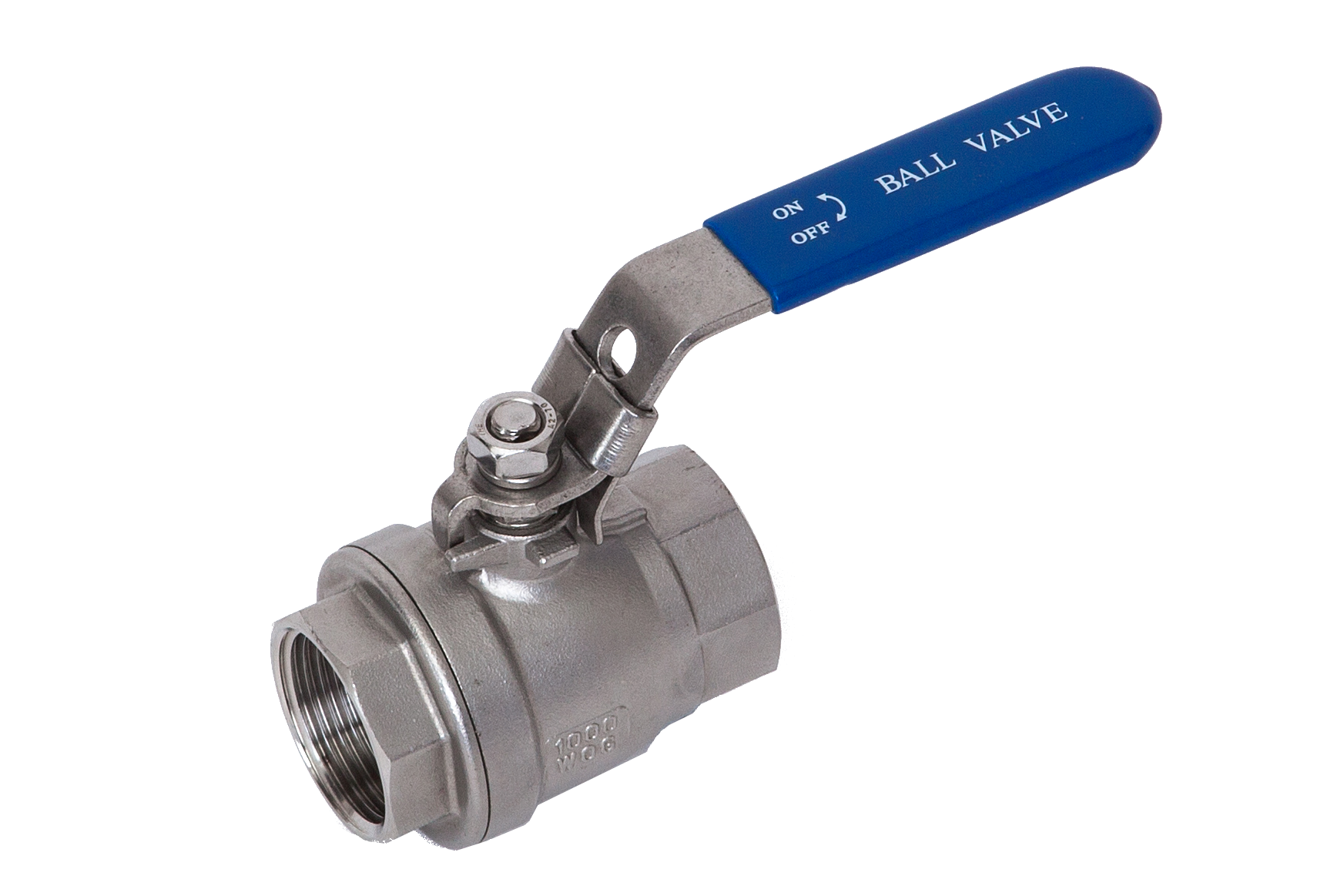 Kugelhahn 2-teilig IG 1.4408 voller Durchgang 1 1/2" NPT