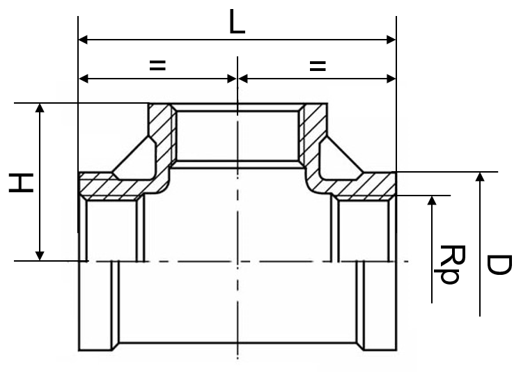 T-Stücke 1.4408 3/8"