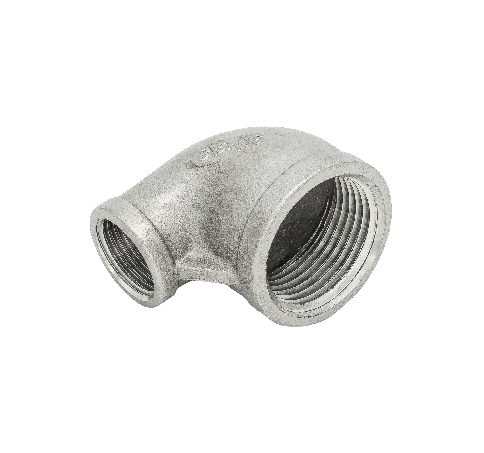 Winkel 90° IG/IG reduziert 1.4408 1 1/2" x 1 1/4"